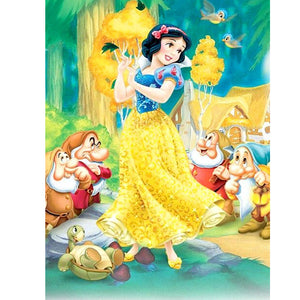 Snow White 30x40cm(canvas) full round drill diamond painting