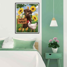 Load image into Gallery viewer, Sunflower Dog 30x40cm(canvas) full round drill diamond painting
