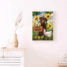 Load image into Gallery viewer, Sunflower Dog 30x40cm(canvas) full round drill diamond painting
