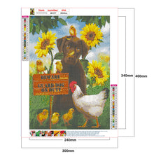 Load image into Gallery viewer, Sunflower Dog 30x40cm(canvas) full round drill diamond painting
