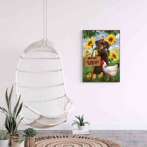 Sunflower Dog 30x40cm(canvas) full round drill diamond painting