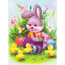 Load image into Gallery viewer, Easter Bunny 30x40cm(canvas) full round drill diamond painting
