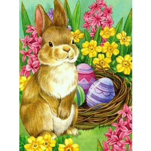 Load image into Gallery viewer, Easter Bunny 30x40cm(canvas) full round drill diamond painting
