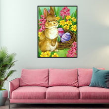 Load image into Gallery viewer, Easter Bunny 30x40cm(canvas) full round drill diamond painting
