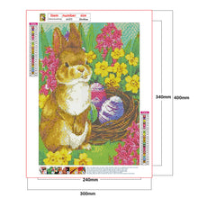 Load image into Gallery viewer, Easter Bunny 30x40cm(canvas) full round drill diamond painting
