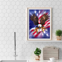 Load image into Gallery viewer, Eagle Banner 40x50cm(canvas) full square drill diamond painting
