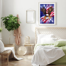 Load image into Gallery viewer, Eagle Banner 40x50cm(canvas) full square drill diamond painting
