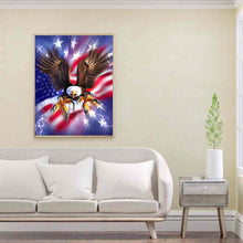 Load image into Gallery viewer, Eagle Banner 40x50cm(canvas) full square drill diamond painting
