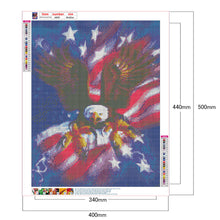 Load image into Gallery viewer, Eagle Banner 40x50cm(canvas) full square drill diamond painting
