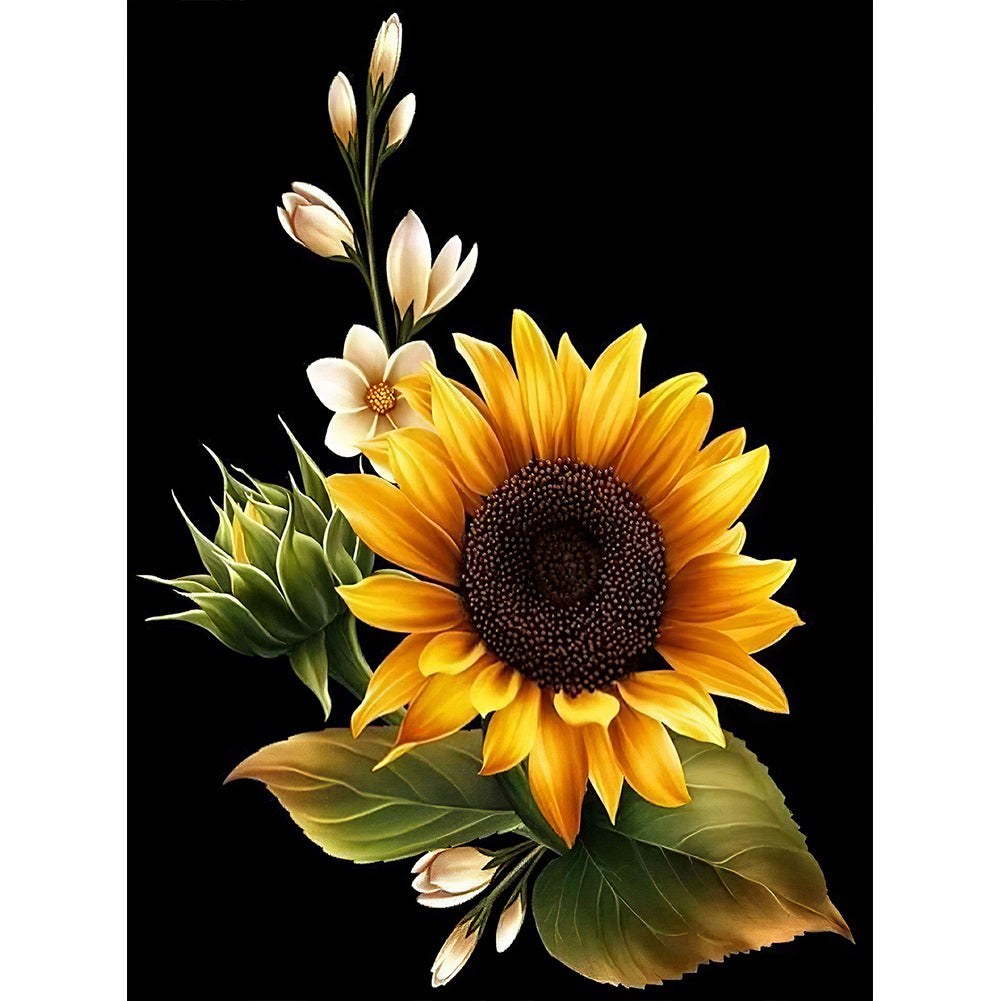 Sunflower 40x50cm(canvas) full round drill diamond painting