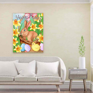 Easter Bunny 30x40cm(canvas) full round drill diamond painting