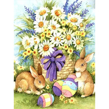 Load image into Gallery viewer, Easter Bunny 30x40cm(canvas) full round drill diamond painting
