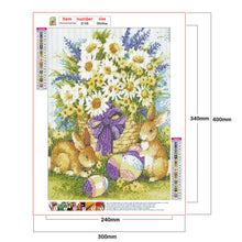 Load image into Gallery viewer, Easter Bunny 30x40cm(canvas) full round drill diamond painting
