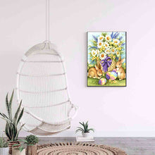 Load image into Gallery viewer, Easter Bunny 30x40cm(canvas) full round drill diamond painting
