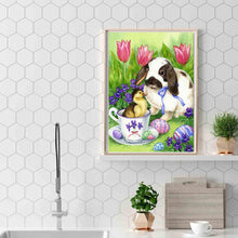 Load image into Gallery viewer, Easter Bunny 30x40cm(canvas) full round drill diamond painting
