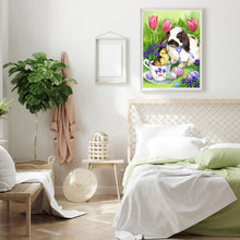 Load image into Gallery viewer, Easter Bunny 30x40cm(canvas) full round drill diamond painting
