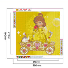 Load image into Gallery viewer, Princess Belle Carriage 40x40cm(canvas) full round drill diamond painting
