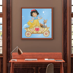 Snow White Carriage 40x40cm(canvas) full round drill diamond painting