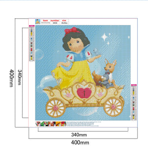 Snow White Carriage 40x40cm(canvas) full round drill diamond painting