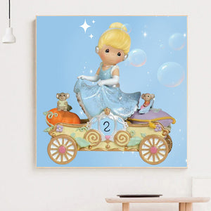 Princess Sandy Carriage 40x40cm(canvas) full round drill diamond painting