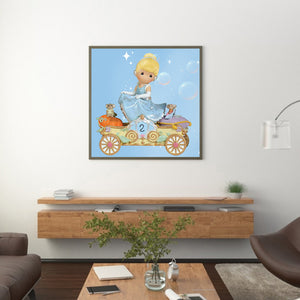 Princess Sandy Carriage 40x40cm(canvas) full round drill diamond painting