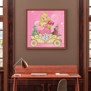 Princess Aurora Carriage 40x40cm(canvas) full round drill diamond painting