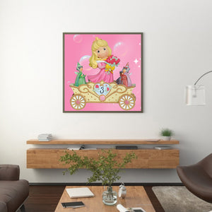 Princess Aurora Carriage 40x40cm(canvas) full round drill diamond painting