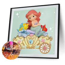 Load image into Gallery viewer, Princess Ariel Carriage 40x40cm(canvas) full round drill diamond painting
