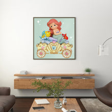 Load image into Gallery viewer, Princess Ariel Carriage 40x40cm(canvas) full round drill diamond painting
