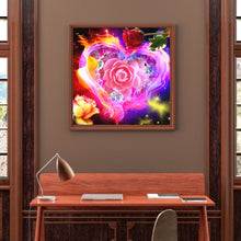 Load image into Gallery viewer, Aurora Rose 30x30cm(canvas) full round drill diamond painting
