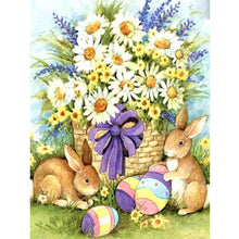 Load image into Gallery viewer, Easter Bunny 50x60cm(canvas) full round drill diamond painting
