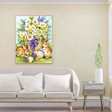 Load image into Gallery viewer, Easter Bunny 50x60cm(canvas) full round drill diamond painting
