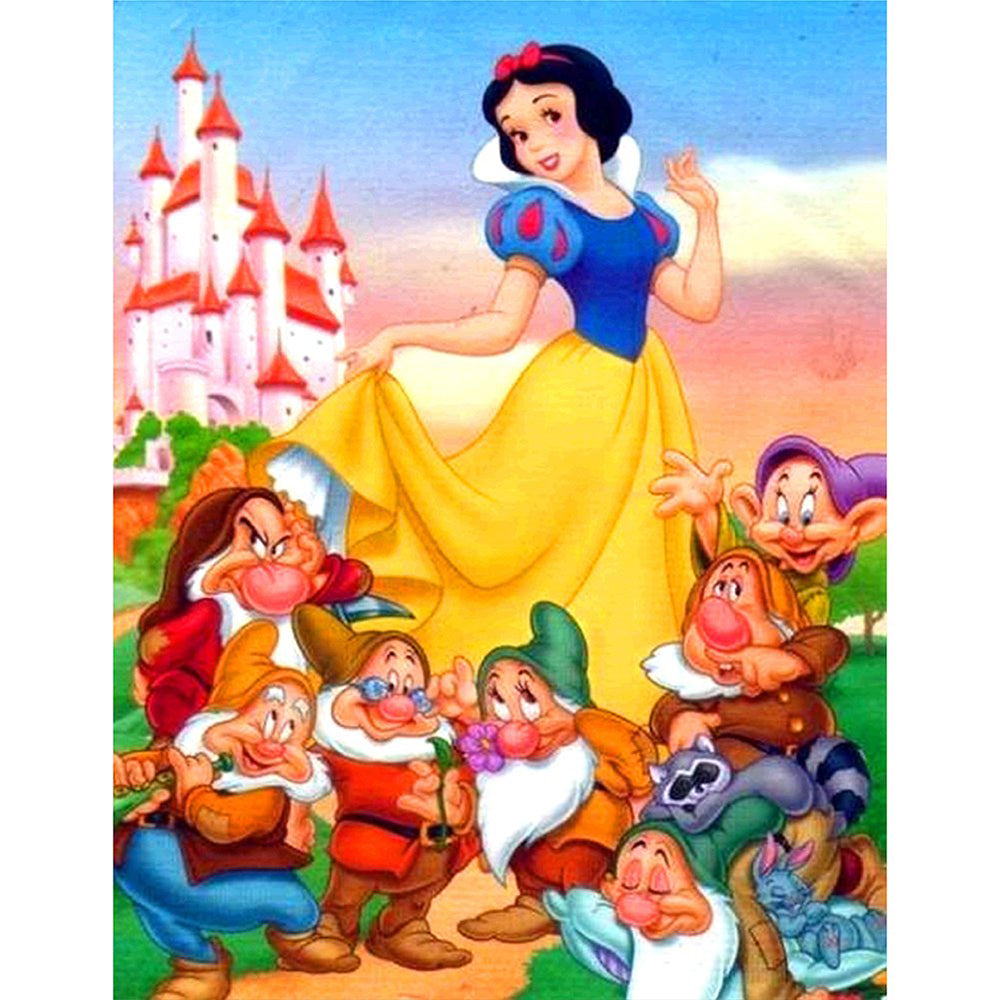 Snow White Disney 30x40cm(canvas) full round drill diamond painting