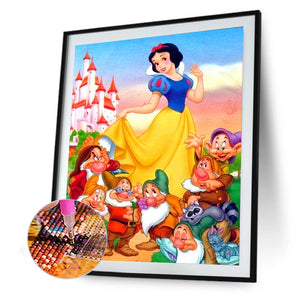 Snow White Disney 30x40cm(canvas) full round drill diamond painting