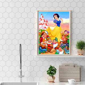 Snow White Disney 30x40cm(canvas) full round drill diamond painting