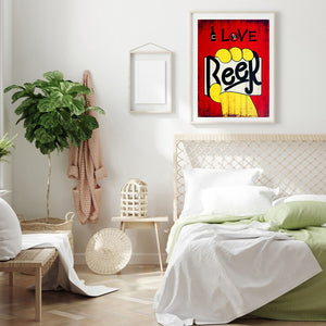 I Love Beer 35x50cm(canvas) full round drill diamond painting