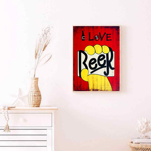 I Love Beer 35x50cm(canvas) full round drill diamond painting