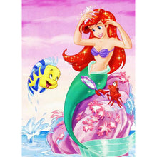 Load image into Gallery viewer, Mermaid Princess 30x40cm(canvas) full round drill diamond painting
