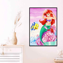 Load image into Gallery viewer, Mermaid Princess 30x40cm(canvas) full round drill diamond painting
