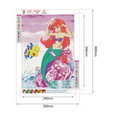 Load image into Gallery viewer, Mermaid Princess 30x40cm(canvas) full round drill diamond painting
