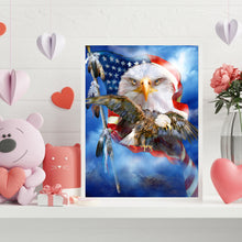 Load image into Gallery viewer, Flag Eagle 30x40cm(canvas) full round drill diamond painting
