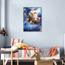 Load image into Gallery viewer, Flag Eagle 30x40cm(canvas) full round drill diamond painting
