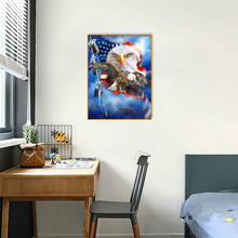 Load image into Gallery viewer, Flag Eagle 30x40cm(canvas) full round drill diamond painting
