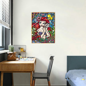 Mermaid Princess 30x40cm(canvas) full square drill diamond painting