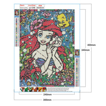 Load image into Gallery viewer, Mermaid Princess 30x40cm(canvas) full square drill diamond painting
