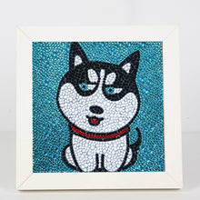 Load image into Gallery viewer, Animal with Frame 15x15cm(canvas) full beautiful special shaped drill diamond painting
