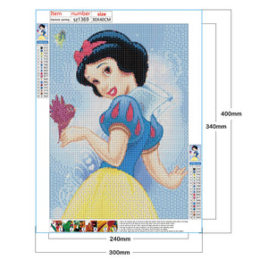 Disney Snow White 30x40cm(canvas) full round drill diamond painting