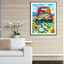 Load image into Gallery viewer, Sunflower &amp; Car 40x50cm(canvas) full square drill diamond painting
