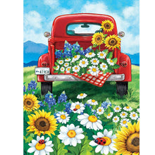 Load image into Gallery viewer, Sunflower &amp; Car 40x50cm(canvas) full square drill diamond painting
