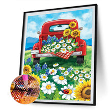 Load image into Gallery viewer, Sunflower &amp; Car 40x50cm(canvas) full square drill diamond painting
